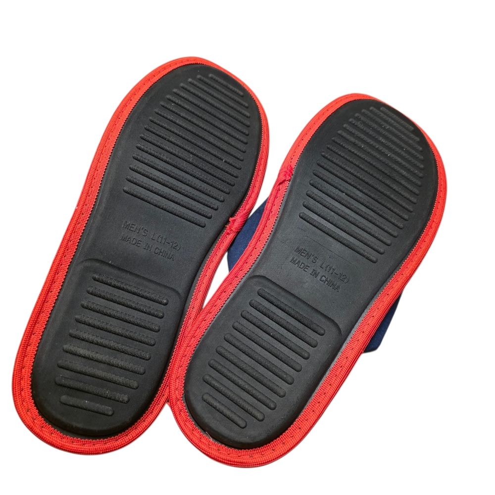 Columbus Blue Jackets NHL Hockey Mens Slippers Size L 11-12 - Picture 4 of 6